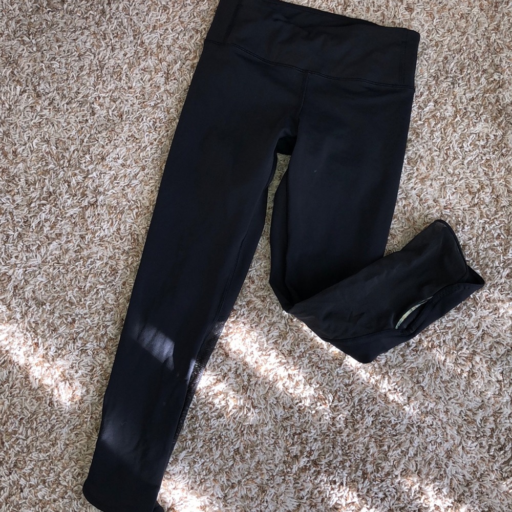 LULULEMON ATHLETICA BLACK LEGGINGS SIZE - 2 - Picture 5 of 8